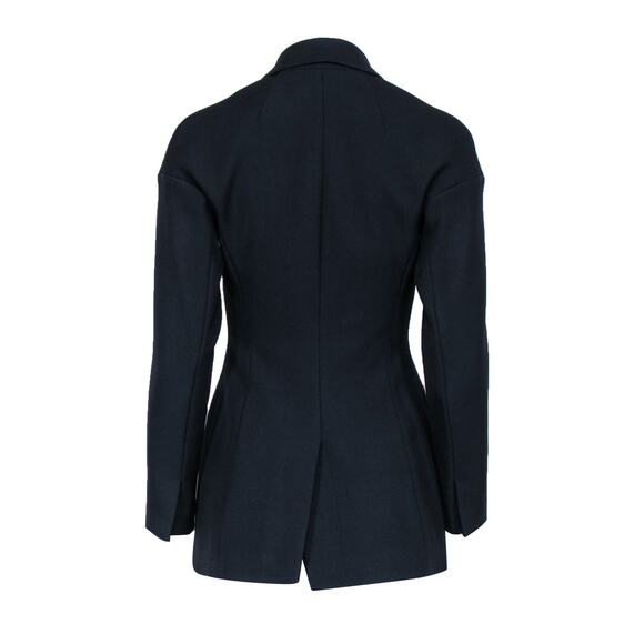 A.L.C. Bishop Blazer Jacket Single Breasted Front Button Wool Navy Blue Size 0 - Picture 10 of 10